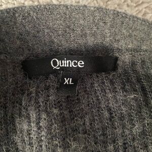 Quince Charcoal Knit Sweater XL